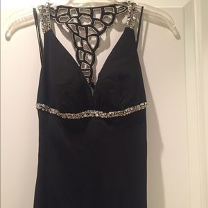 Black & diamond Prom dress